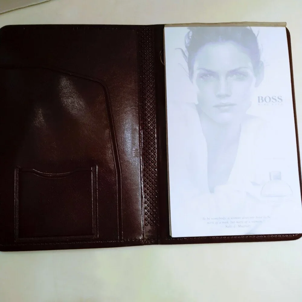 HUGO BOSS VEGAN LEATHER NOTE BINDER + NOTEPAD